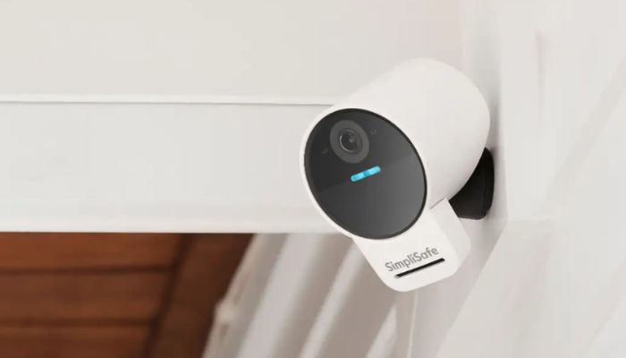 An undated image of SimpliSafe security camera. — SimpliSafe