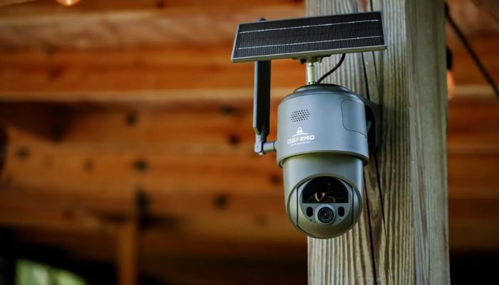 An undated image of Tactacam Defend 360 Cellular Security Camera. — Defendcell.com