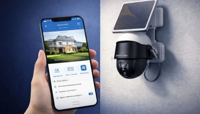 An undated image of ZEEPORTE 4G Cellular Solar Security Camera. — ZEEPORTE