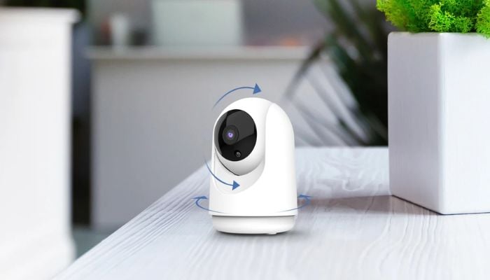 An undated image of Feit Electric Smart Indoor Camera. — Feit