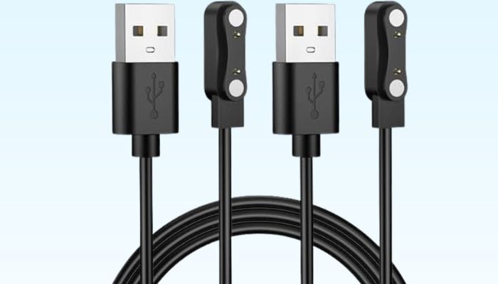 An undated image of Amkixzp Universal Smartwatch Magnetic Charging Cable. — Amkixzp